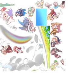 gacha hero illustration