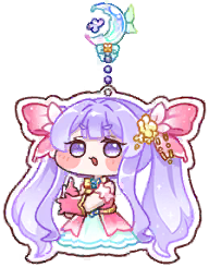 Magical Girl Hanging from the Moon