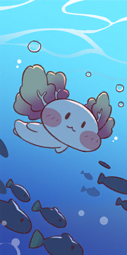 Swimming Lupa Lupa Poster