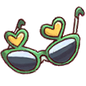 Green Heart Sunglasses