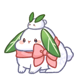 Leafy Snow Bunny