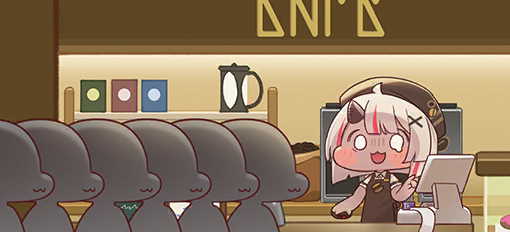 Never-Ending Coffee Customers Poster