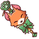 여우 귀걸이
